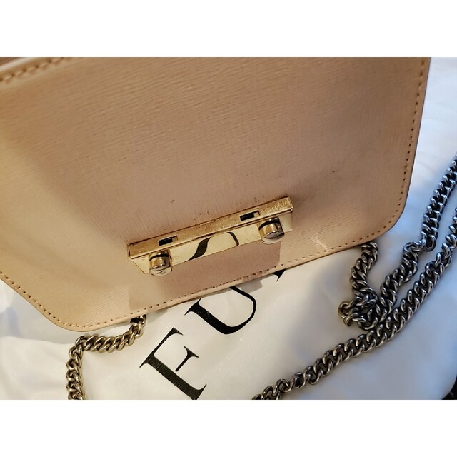 FURLAフルラ チェーンショルダーバッグ メトロポリス ピンク 4