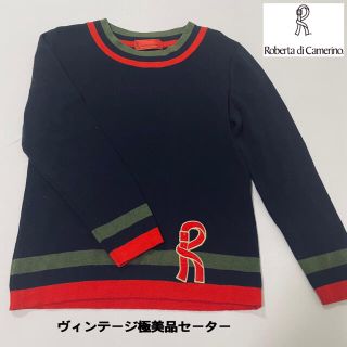 ロベルタディカメリーノ(ROBERTA DI CAMERINO)の美品　希少　Roberta di Camerino ロゴデザインセーター(ニット/セーター)