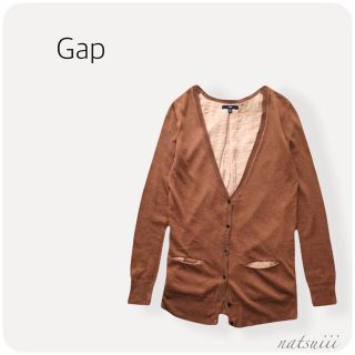 ギャップ(GAP)のGap . 綿レーヨン 異素材 切り替え ニット カーディガン(カーディガン)