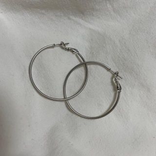 ループ　リング　ピアス　シルバー　アクセサリー(ピアス)