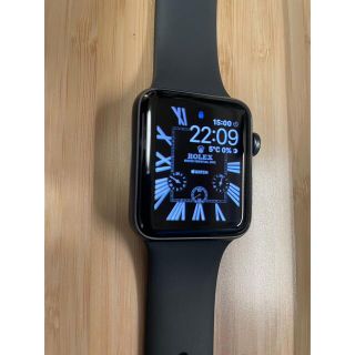 アップルウォッチ(Apple Watch)のAppleWatch Seris3 GPSモデル 42mm スペースグレイ 箱付(その他)