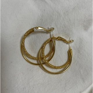 ループ　リング　ゴールド　ピアス　アクセサリー(ピアス)