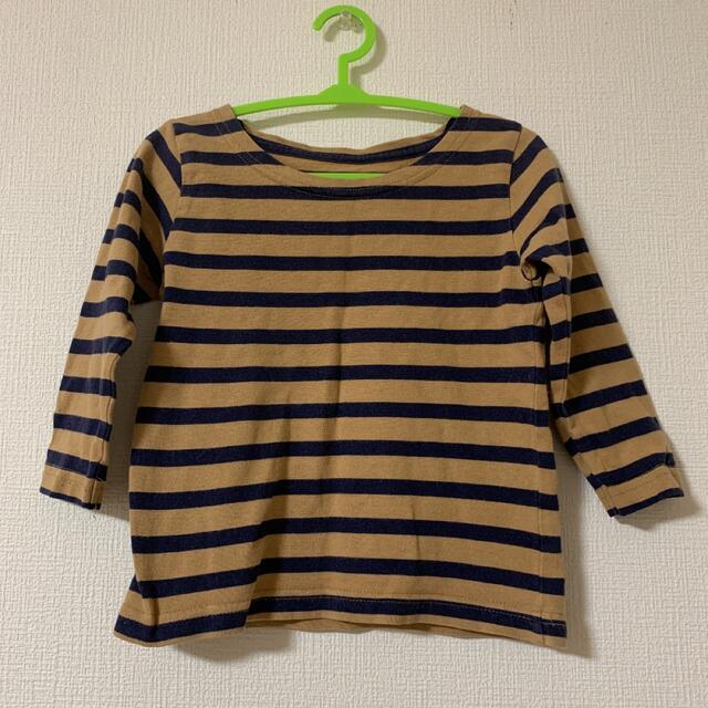 西松屋(ニシマツヤ)のボーダーカットソー ロンT キッズ/ベビー/マタニティのキッズ服男の子用(90cm~)(Tシャツ/カットソー)の商品写真