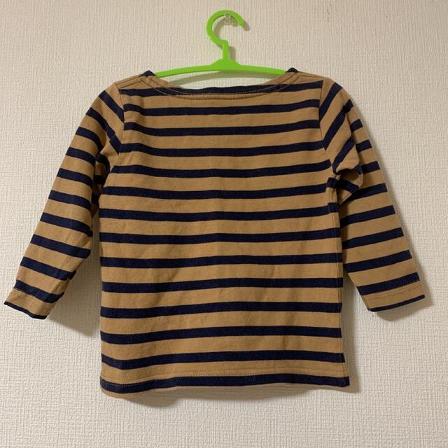 西松屋(ニシマツヤ)のボーダーカットソー ロンT キッズ/ベビー/マタニティのキッズ服男の子用(90cm~)(Tシャツ/カットソー)の商品写真