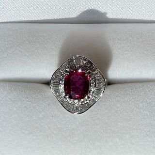 【GIA鑑別書付き】 華麗　天然ルビー　ダイヤモンド　リング　2.5ct up(リング(指輪))