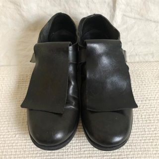 グイディ(GUIDI)のレア ma+ エムエークロス レザー ストラップシューズ 38 革靴/ベルト(ローファー/革靴)