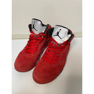 ナイキ(NIKE)の【最終値下げ】Air Jordan 5 retro red suede 27.5(スニーカー)