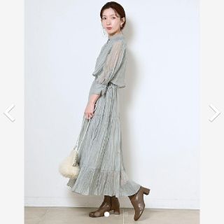 新品タグ付♡ スナイデル　シアースリーブAラインミニワンピース