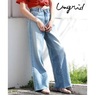 アングリッド(Ungrid)のアングリッド　ブリーチカットオフデニムパンツ(デニム/ジーンズ)