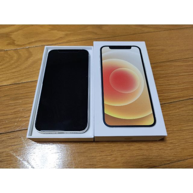 【美品】apple iPhone12 mini 64GB ホワイトスマホ/家電/カメラ