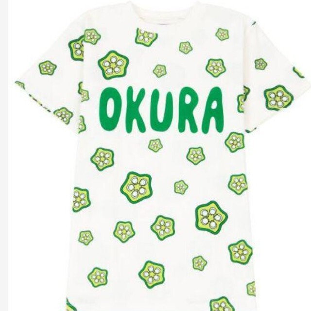 PUNYUS(プニュズ)の新品 OKURA Tシャツ 渡辺直美 オクラ punyus 4 緑色 レディースのトップス(Tシャツ(半袖/袖なし))の商品写真