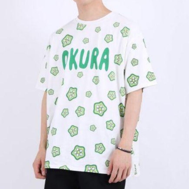 PUNYUS(プニュズ)の新品 OKURA Tシャツ 渡辺直美 オクラ punyus 4 緑色 レディースのトップス(Tシャツ(半袖/袖なし))の商品写真