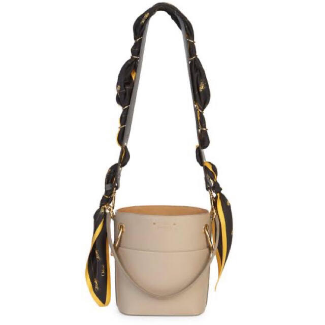 【新品】Chloe クロエ スカーフ レザー ショルダーストラップ 黒