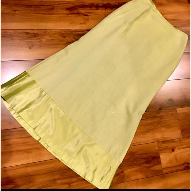Jocomomola(ホコモモラ)のホコモモラ ロングスカート 40 ライトグリーン  レディースのスカート(ロングスカート)の商品写真