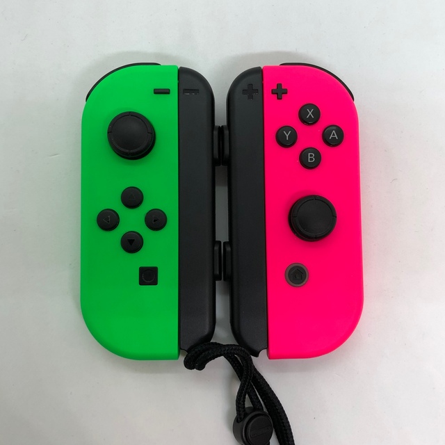 Nintendo Switch(ニンテンドースイッチ)のJoy-Con（ネオングリーン / ネオンピンク） エンタメ/ホビーのゲームソフト/ゲーム機本体(その他)の商品写真