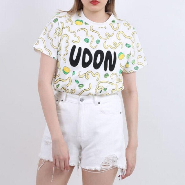 PUNYUS(プニュズ)の新品 UDON Tシャツ プニュズ 渡辺直美 punyus 半袖 うどん 3 レディースのトップス(Tシャツ(半袖/袖なし))の商品写真