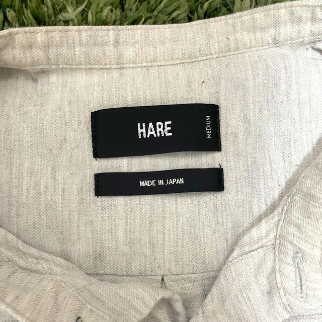 HARE(ハレ)の【koji様専用】HARE 襟なしシャツ　オフホワイト メンズのトップス(シャツ)の商品写真