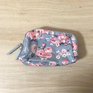 キャスキッドソン(Cath Kidston)のCath Kidoton キャス キッドソン ポーチ メイクポーチ 水色 花柄(ポーチ)