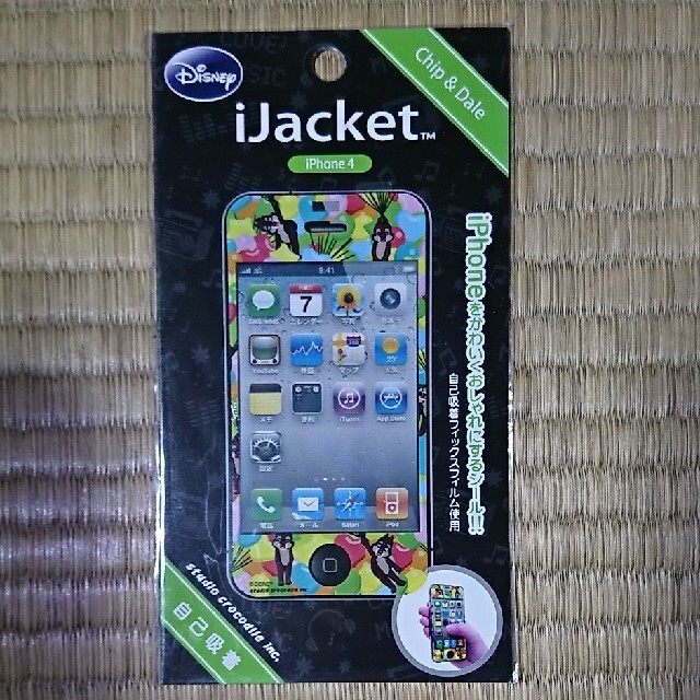 Disney(ディズニー)のiPhone4専用プロテクションシール チップとデール スマホ/家電/カメラのスマホアクセサリー(保護フィルム)の商品写真
