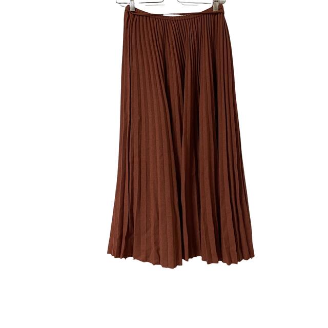 Mila Owen(ミラオーウェン)の【Mila Owen】アコーディオンプリーツマキシ丈スカート　ブラウン　M レディースのスカート(ロングスカート)の商品写真