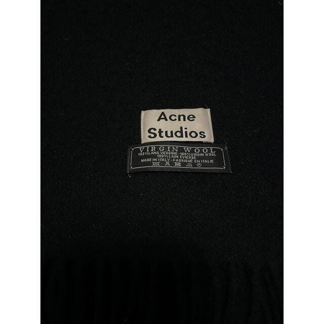 ACNE(アクネ)のacne studios マフラー　ストール　ブラックBLACK レディースのファッション小物(マフラー/ショール)の商品写真