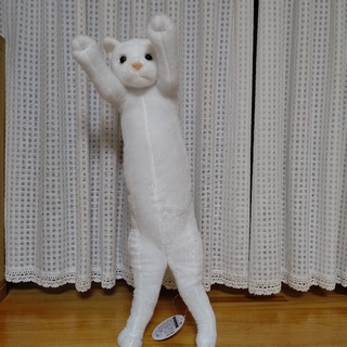 猫コラぬいぐるみ  (白猫)(ぬいぐるみ)