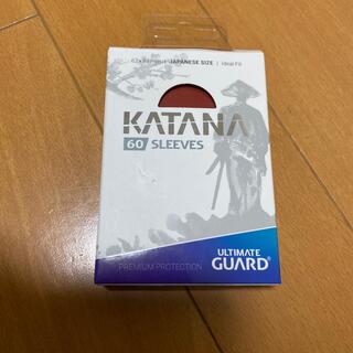 カタナ(KATANA)のkatanaスリーブ　赤　62×89　60枚入り(カードサプライ/アクセサリ)