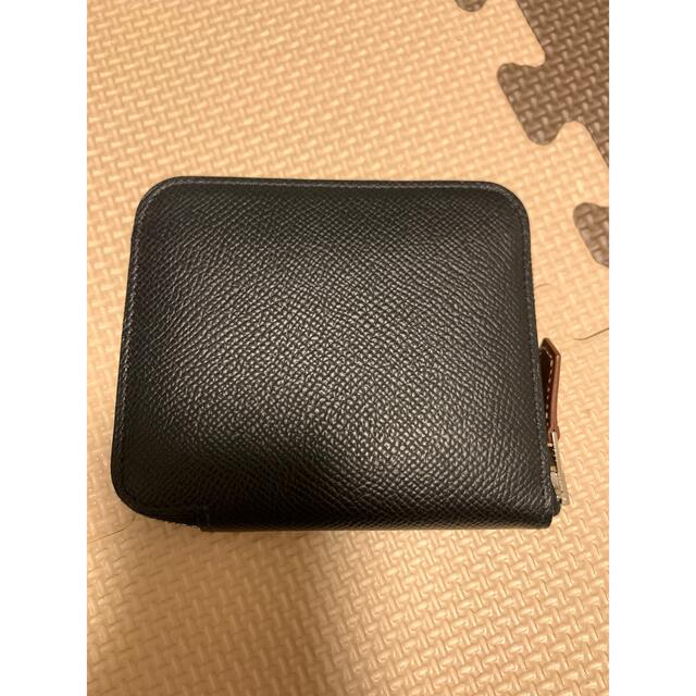 【極美品/正規品】エルメス HERMES シルクインコンパクト ブラック 財布