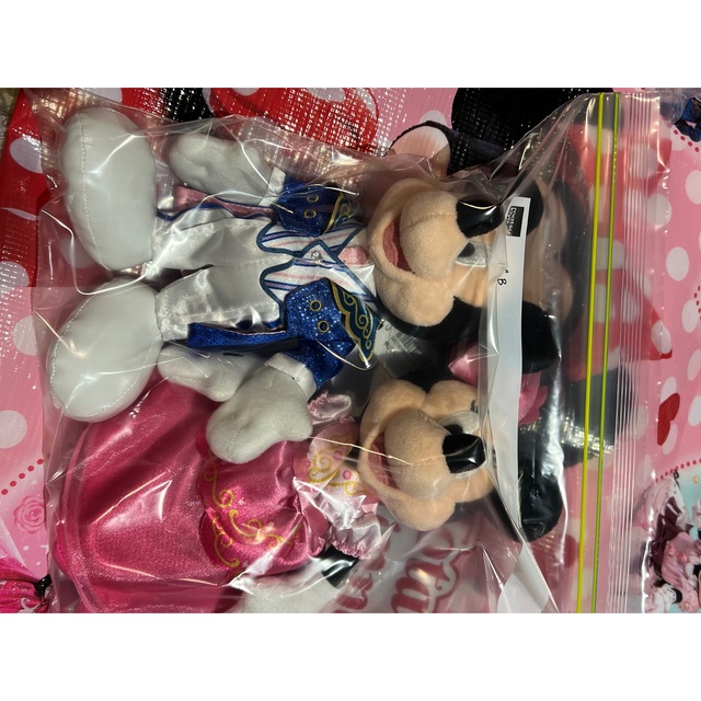 ミニーマウス(ミニーマウス)のトータリーミニーマウス　バレンタイン　ぬいぐるみバッジ エンタメ/ホビーのおもちゃ/ぬいぐるみ(ぬいぐるみ)の商品写真