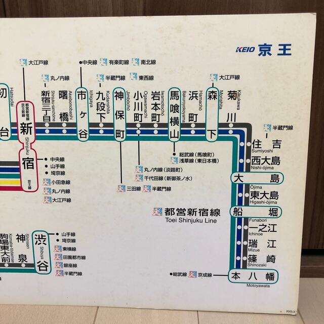 京王線　路線図 エンタメ/ホビーのテーブルゲーム/ホビー(鉄道)の商品写真