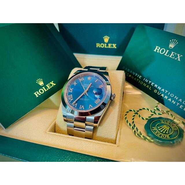 ROLEX(ロレックス)のロレックス デイトジャスト41 126300 アズーロブルー メンズの時計(腕時計(アナログ))の商品写真