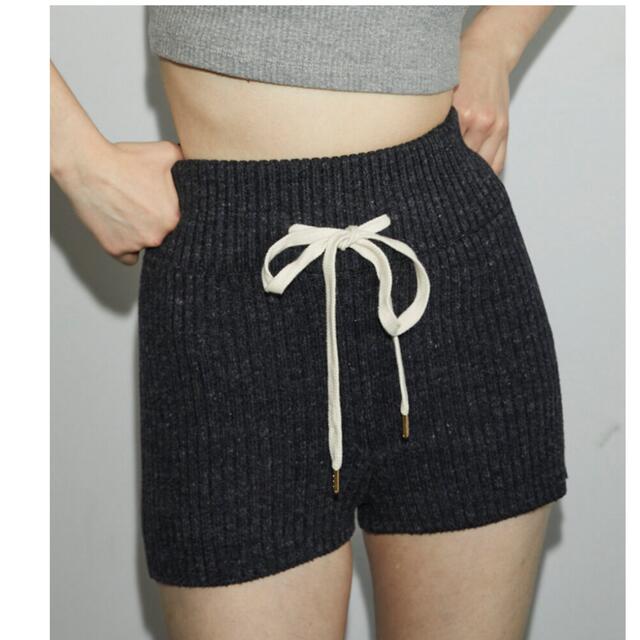 juemi ニットパンツ Contrast Knit Shorts