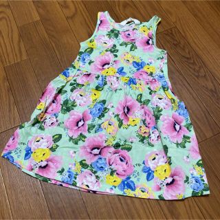 エイチアンドエム(H&M)のH&M 花柄ワンピース　98cm(ワンピース)