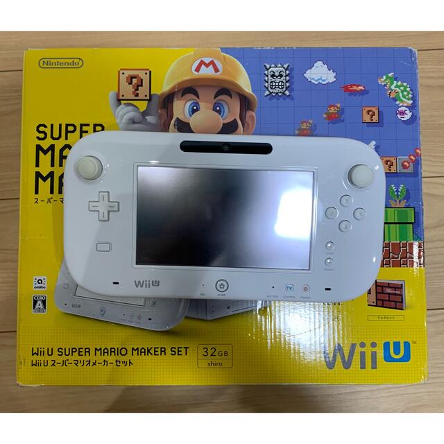 Wii U(ウィーユー)のNintendo Wii U WII U スーパーマリオメーカー セット エンタメ/ホビーのゲームソフト/ゲーム機本体(家庭用ゲーム機本体)の商品写真