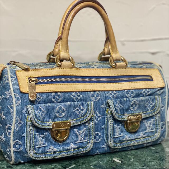 希少 Louis Vuitton モノグラムデニム ネオスピーディ ハンドバッグ