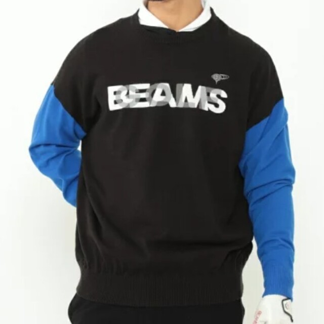 BEAMS(ビームス)のBEAMS GOLF ORANGE レイヤーロゴ クルーネック スポーツ/アウトドアのゴルフ(ウエア)の商品写真