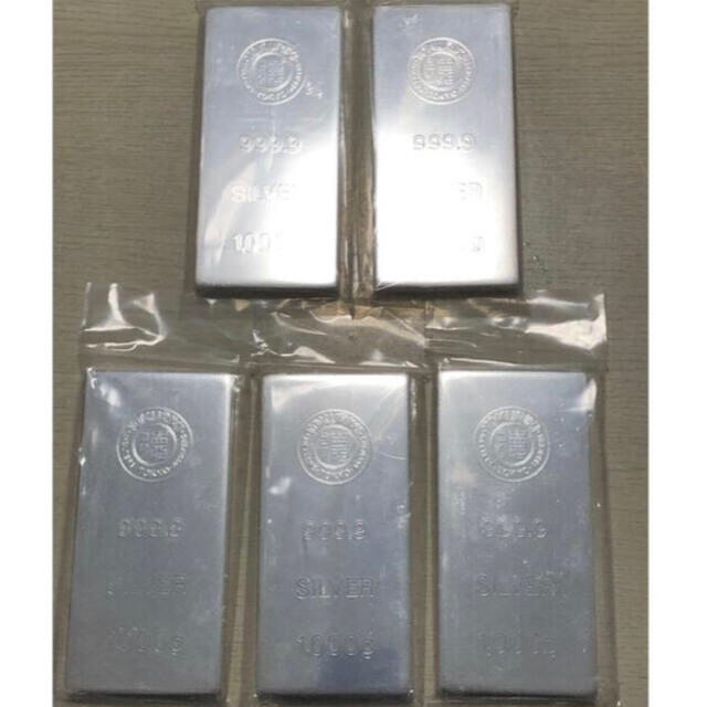 免税物品 トトロ様専用【徳力本店】LBMA認証 銀地金 インゴット 1000g