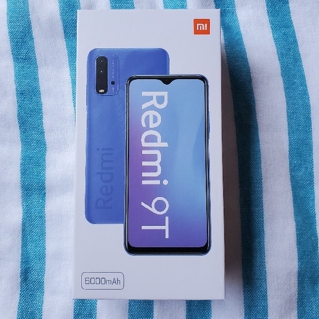 ANDROID(アンドロイド)のXiaomi Redmi 9T  simフリー 64GB 未使用 スマホ/家電/カメラのスマートフォン/携帯電話(スマートフォン本体)の商品写真