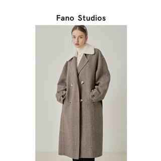 【Fano Studios】white collar duffle coat