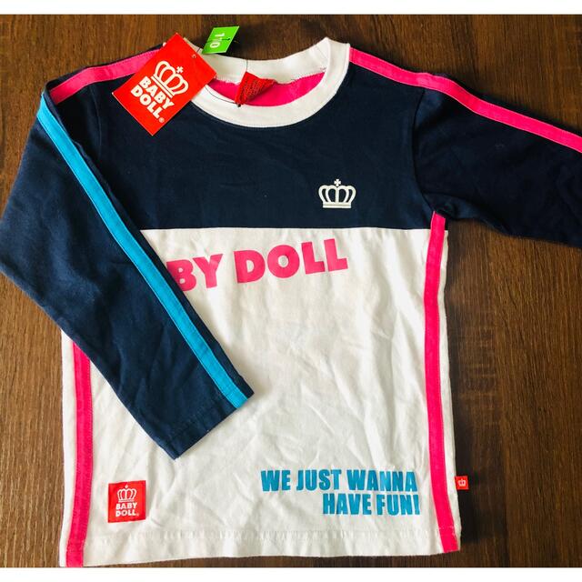 BABYDOLL(ベビードール)の新品☆ベビードール　110 長袖　ロンT 女の子　ピンク　バックプリント キッズ/ベビー/マタニティのキッズ服女の子用(90cm~)(Tシャツ/カットソー)の商品写真