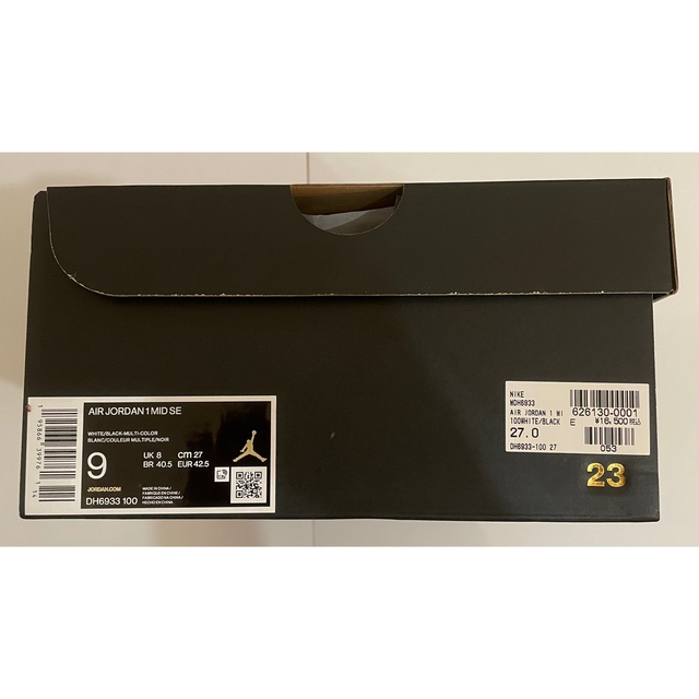 NIKE(ナイキ)のNike Air Jordan 1 Mid Omega Black White メンズの靴/シューズ(スニーカー)の商品写真