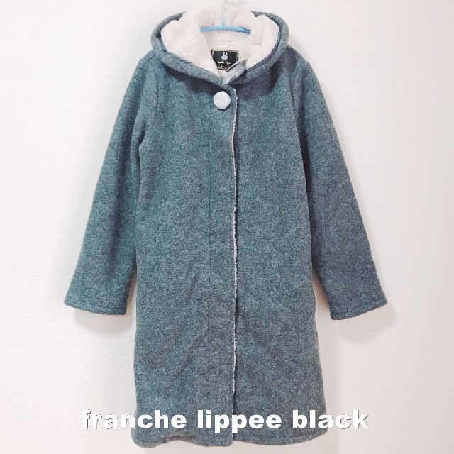 franche lippee(フランシュリッペ)の【franchelippee】ビジュー ウールミックス コート タグ付未使用 レディースのジャケット/アウター(ロングコート)の商品写真