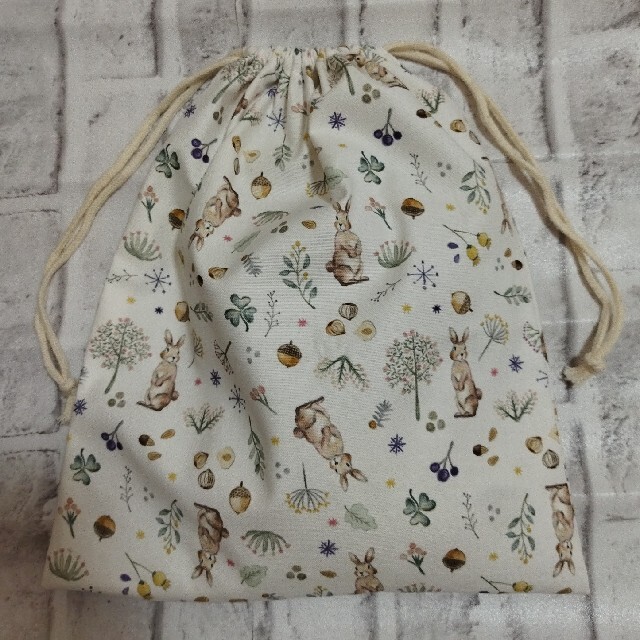 かぐや様専用☆ミルキーラビット レッスンバッグ、上履き入れ、大きめ