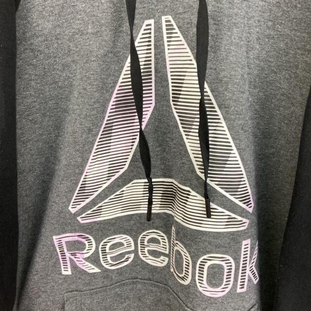 Reebok(リーボック)の希少 90s リーボック パーカー プリントロゴ ビッグシルエット 美品 メンズのトップス(パーカー)の商品写真