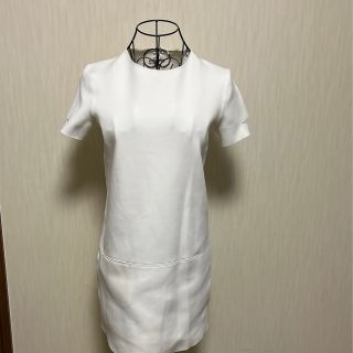 本物 ヘルムートラング 生地切替 レザー使い ドレープデザイン 長袖