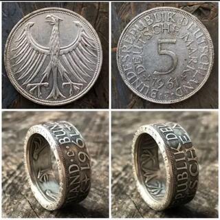 ドイツ コインリング ブランドReD 銀貨 シルバーアクセサリー ハンドメイド(リング(指輪))