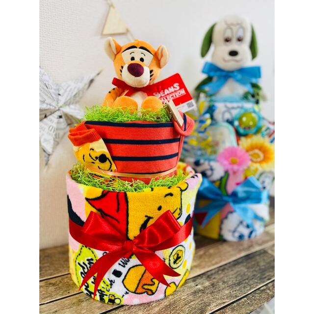 正規店仕入れの 大人気出産祝い Disneyティガ プーさん オムツケーキ