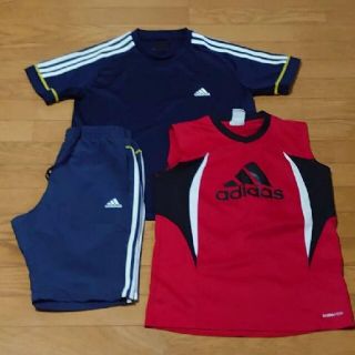 アディダス(adidas)のアディダス2点セット(ノースリーブ無し)(Tシャツ/カットソー)