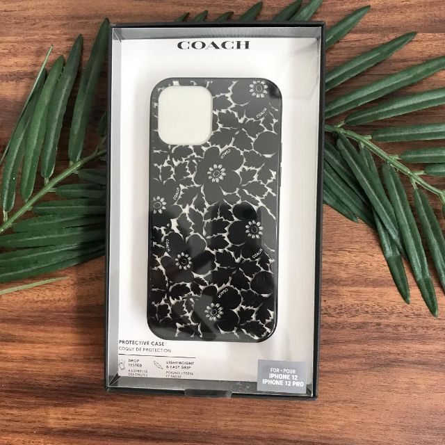 新作★COACH コーチ 花柄 iPhone 12/12 PRO 日本未発売iPhoneケース