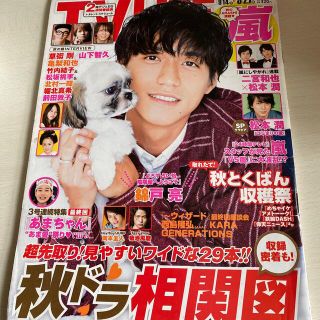 ジャニーズ(Johnny's)のTVライフ 2013.9.27 錦戸亮くん表紙 嵐など(アイドルグッズ)